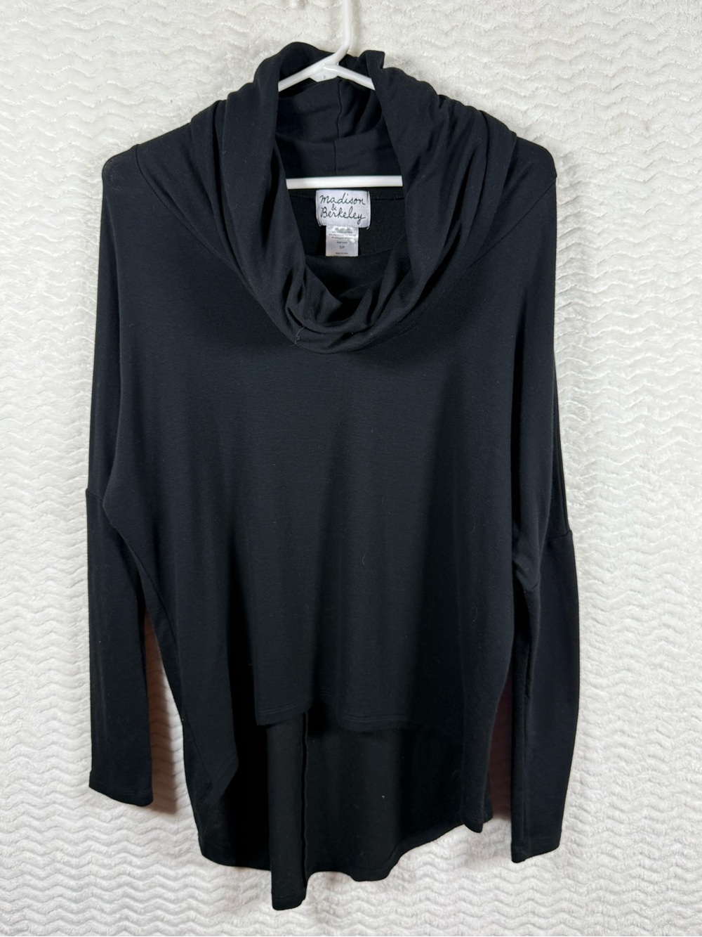 Madison Black Cowl Neck Long-Sleeve Sweater